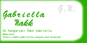 gabriella makk business card